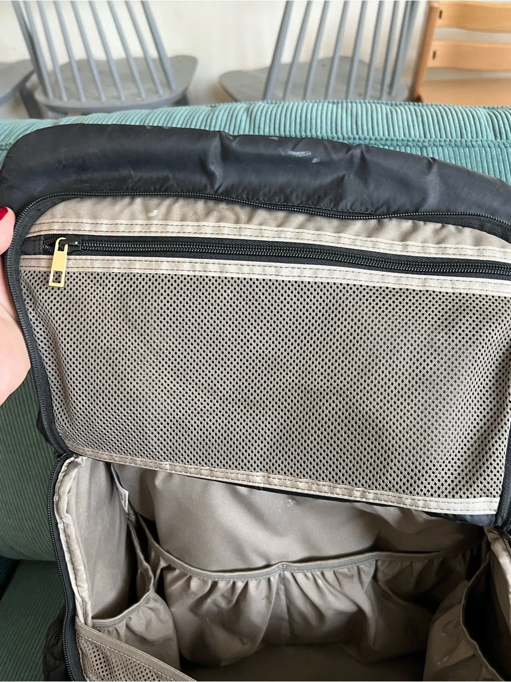 Happ Levy Puffer Backpack Daiperbag - Black